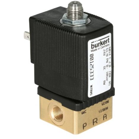 BÜRKERT VANNE À COMMANDE DIRECTE 125342 6014 230 V/AC MATÉRIAU DU BOÎTIER LAITON MATÉRIAU ISOLANT FKM 1 PC(S)
