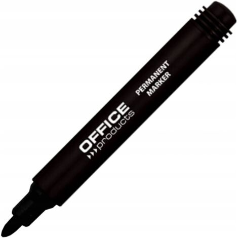 BÜROPRODUKTE Permanentmarker, rund, 1-3mm (Strich), schwarz