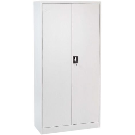 Büroschrank FELDSPAR Metall Weiß