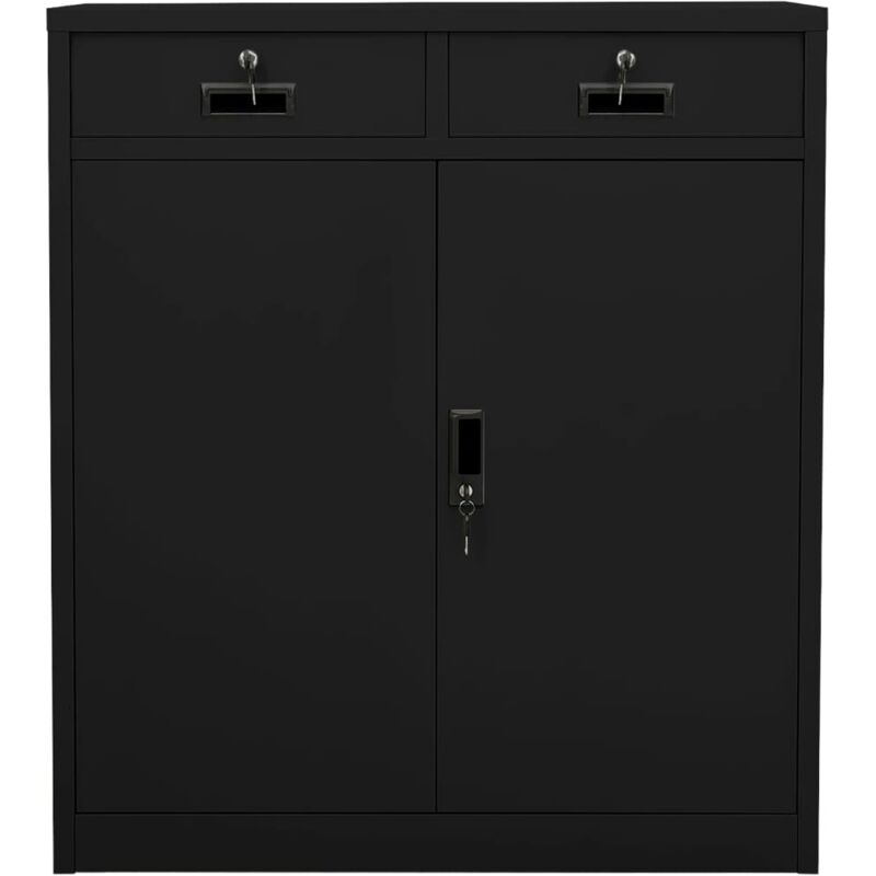 Büroschrank Schwarz 90x40x102 Cm Stahl - Vidaxl