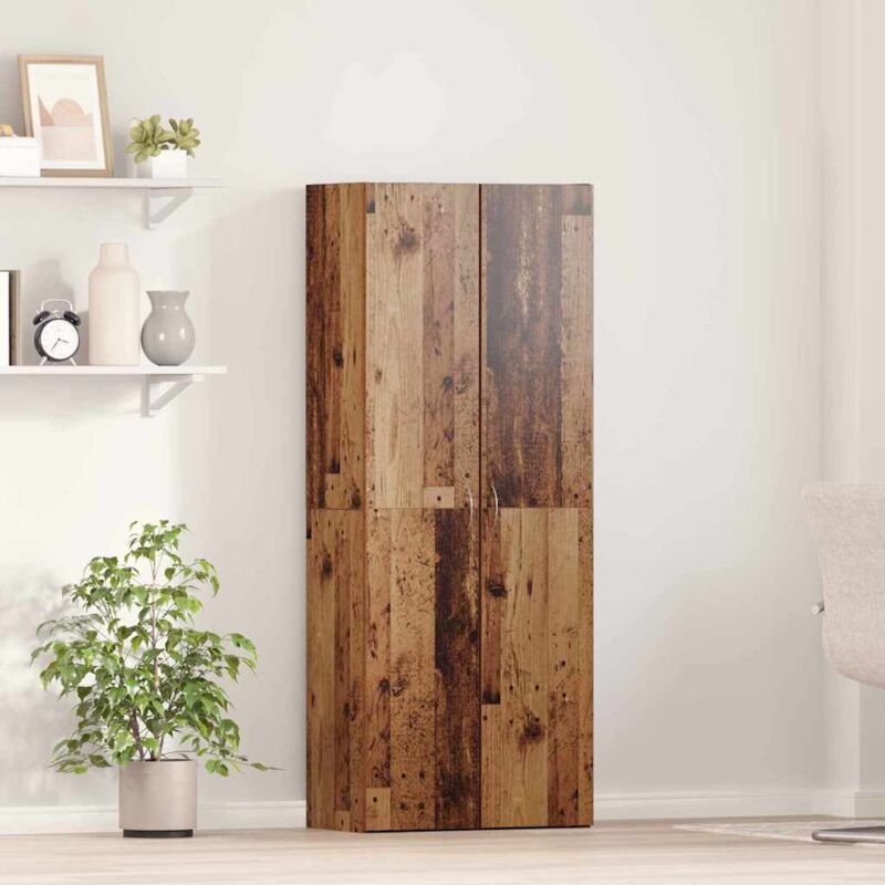 Highboard Aus Altem Holz 60 X 32 X 153 Cm - Aus Holzwerkstoff Gemacht. Vidaxl