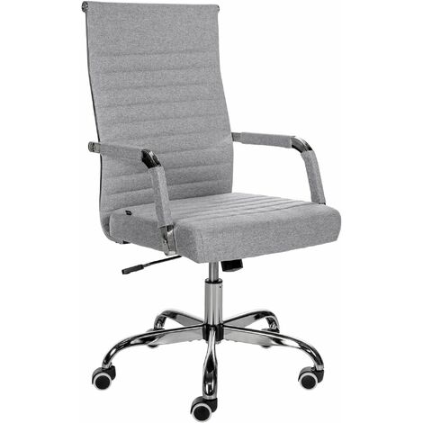 Bürostuhl Amadora grau Stoff