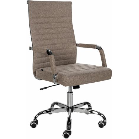 Bürostuhl Amadora taupe Stoff
