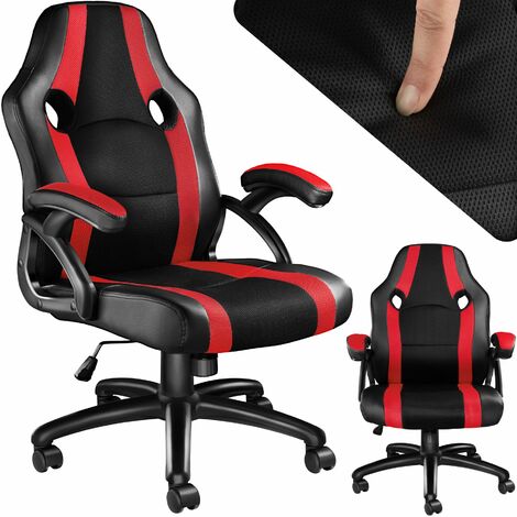 Bürostuhl Benny - Gaming Sessel, Zockersessel, Computerstuhl - schwarz/rot - black/red