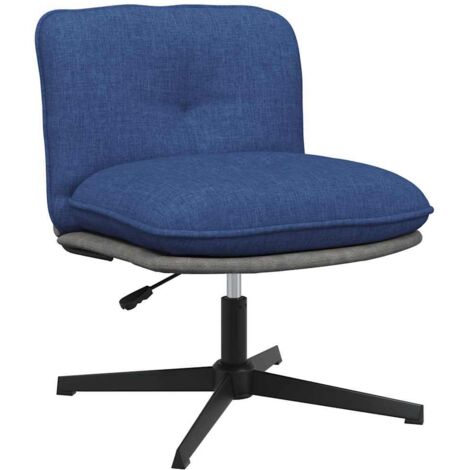 Bürostuhl Drehbar Blau Stoff vidaXL