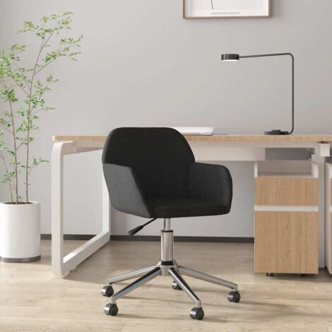 Bürostuhl Drehbar Schwarz Stoff vidaXL