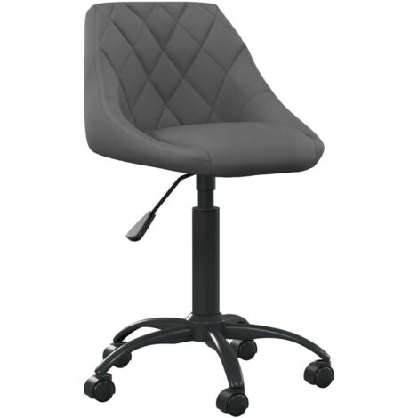 Bürostuhl Dunkelgrau Samt vidaXL