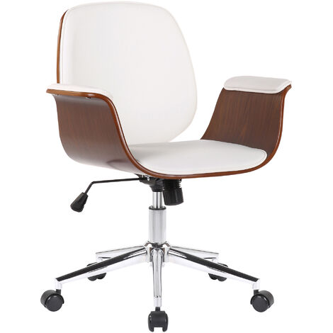 Bürostuhl Kemberg walnuss/weiß