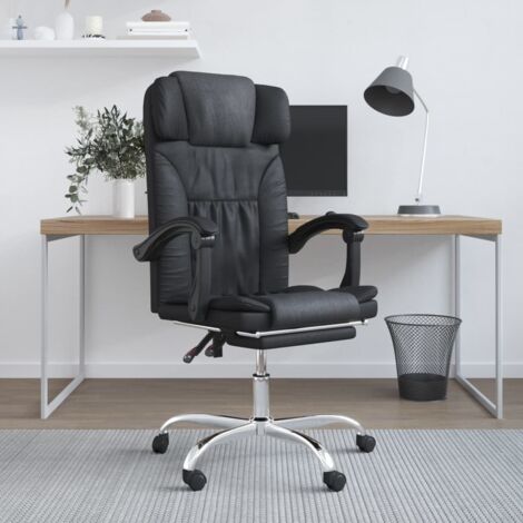 Bürostuhl mit Massagefunktion Schwarz Kunstleder vidaXL