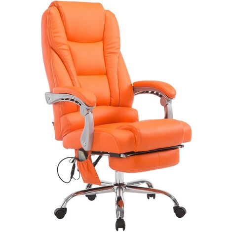 Bürostuhl Pacific mit Massagefunktion Kunstleder orange