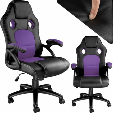 Bürostuhl Tyson - Gaming Sessel, Zockersessel, Computerstuhl - schwarz/lila - negro/lila