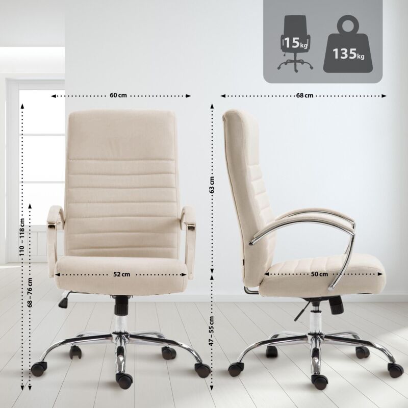Bürostuhl XL Valais Stoff Bürostuhl XL Valais Stoff