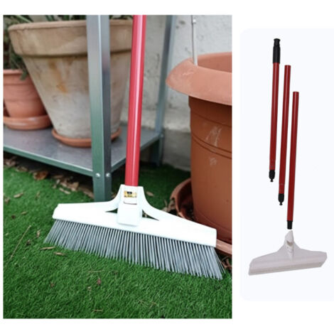 BÜRSTE zum Bürsten von KUNSTGRAS und TEPPICHEN. Griff von 129,5 cm. Bürste von 30,5 cm