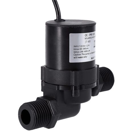 Bürstenlose Motorwasserpumpe, DC 12V Solarwasserumwlzpumpe Bürstenlose Motorwasserpumpe 600L/H IP68 Stecker für Küche Badezimmer