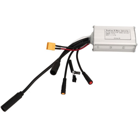 Bürstenloser Motorcontroller (24 V, 36 V, 48 V, 17 A), 3-Modus-Sinus-Wechselrichter mit wasserdichten Anschlüssen für den Selbstbau von Elektrofahrrädern.