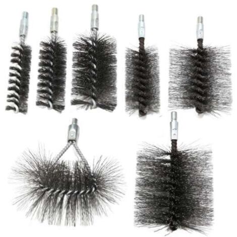 Bürstenset Bürsten Kesselbürsten Set 7-teilig rund eckig Rückwandbürste M10 AG