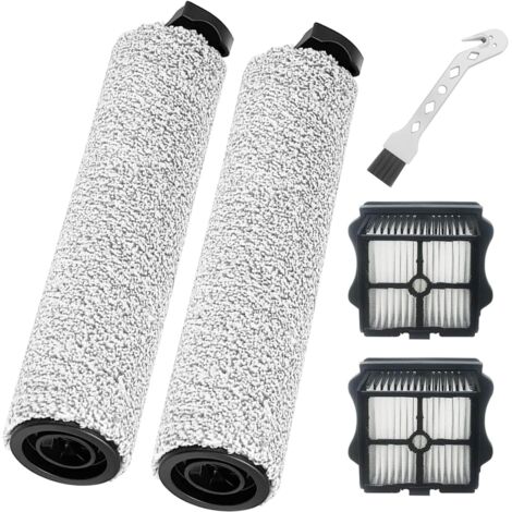 Bürstenwalze und Filter für Tineco Floor One S5 Steam/IFLOOR 5 Dampfreiniger Ersatzteile, 2 Bürstenwalzen + 2 Filter