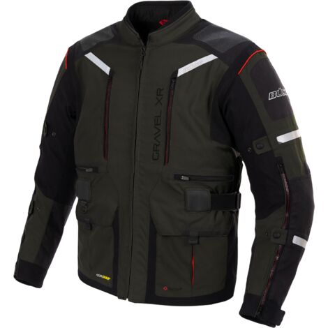 Büse Gravel XR Textil-Motorradjacke Schiefergrau – Vielseitiger Schutz für anspruchsvolle Motorradfahrer 56