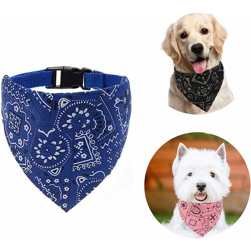 

Bufanda con baberos triangulares para perros, bufanda con bandana para perros, bandana ajustable para mascotas, cuello con bandana para perros, ropa