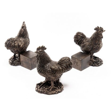 Buff Orpington Chicken Plant Pot Feet - Set of 3 - L6.7 x W7 x H9.5 cm