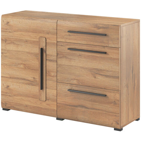 Buffet 1 anta 3 cassetti Louis marrone 86cm
