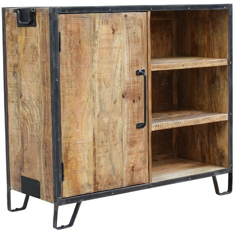 Buffet 1 porte 3 niches manguier