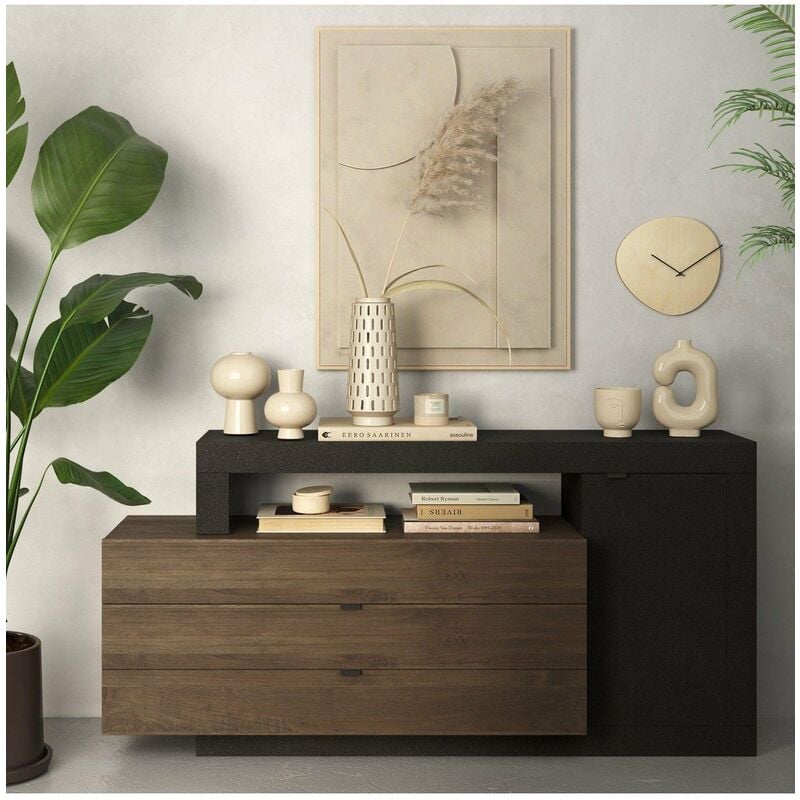 Calicosy - Buffet 1 porte et 3 tiroirs Journey - L160 cm