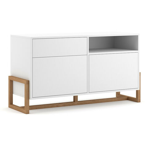 Buffet 1 tiroir 2 portes Oslo blanc