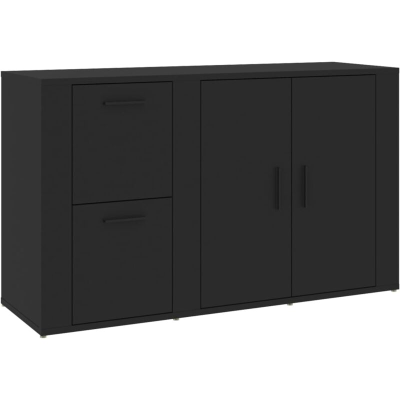 Buffet Noir 100x33x59,5 cm Bois d'ingénierie vidaXL