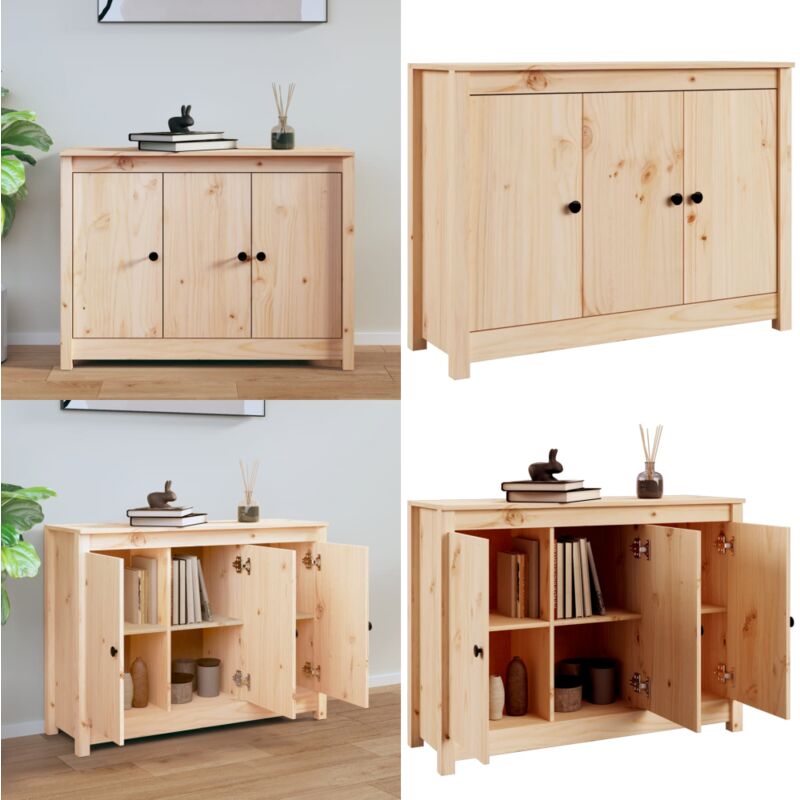 Vidaxl - Buffet 100x35x74 cm Bois massif de pin - Buffet En Bois - Meuble De Rangement - Commode - Armoire - Bibliothèque - Home & Living