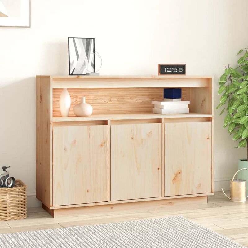 Vidaxl - Buffet 104,5x34x80 cm Bois massif de pin