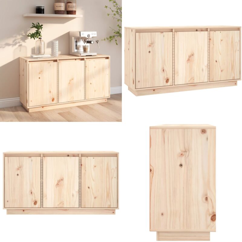 Vidaxl - Buffet 111x34x60 cm Bois massif de pin - Buffet - Meuble De Rangement - Commode - Bibliothèque - Bois Massif - Home & Living