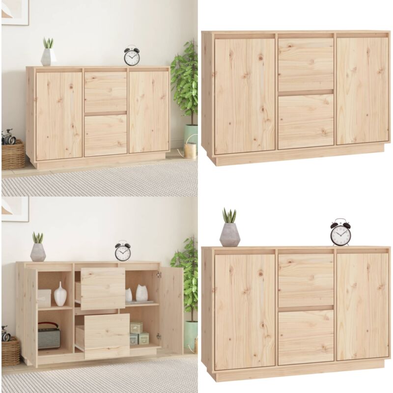 Vidaxl - Buffet 111x34x75 cm Bois massif de pin - Buffet - Armoire - Meuble De Rangement - Bois Massif - Pin - Home & Living