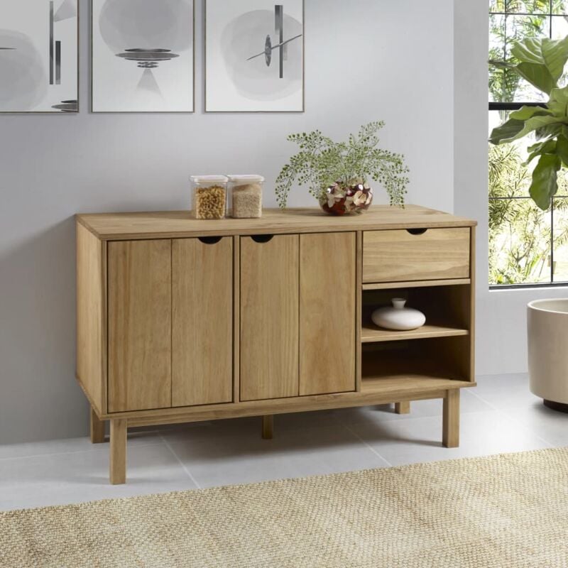 Vidaxl - Buffet otta 114x43x73,5 cm Bois massif de pin