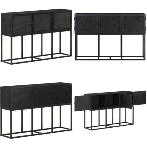 Buffet 115x30x76 cm Bois de manguier massif - Buffet - Meuble De Rangement - Commode - Bois Massif - Design Rustique - Home & Living