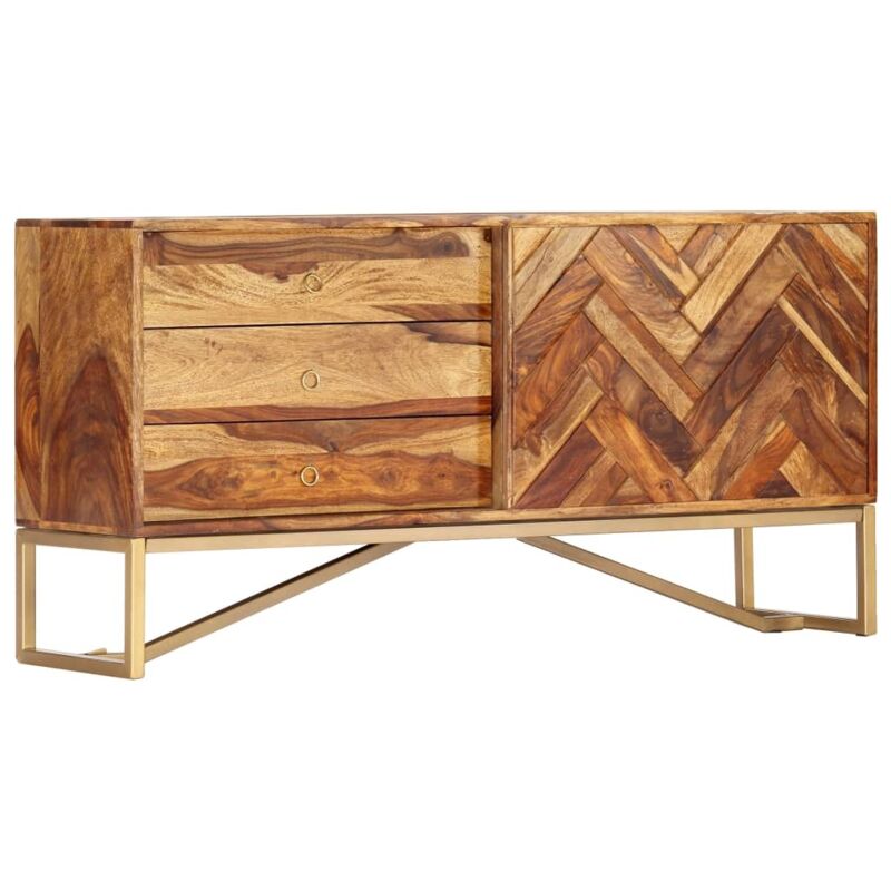 Buffet 118x30x60 Cm Bois Massif De Sesham Vidaxl