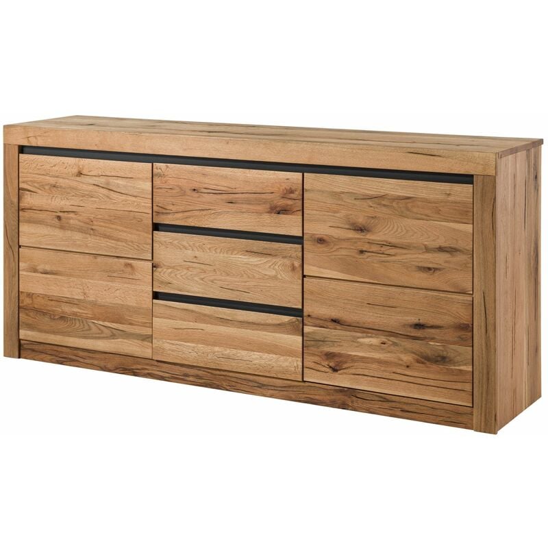 Buffet 185x45 Chênes sauvage et lombard huilé Bois naturel montreux 128