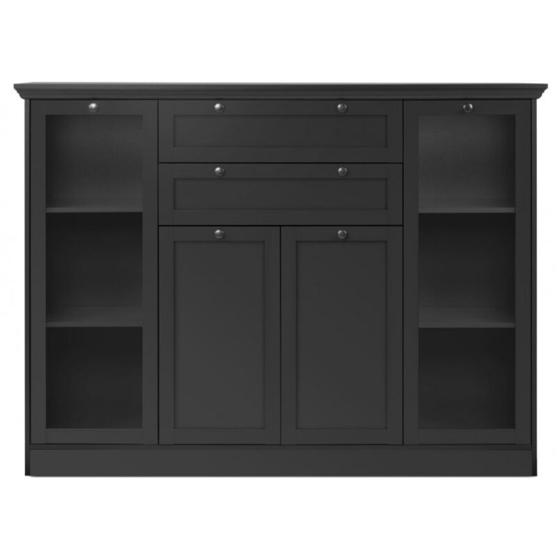 Madia 160 x 40 cm gris anthracite - Bondeno