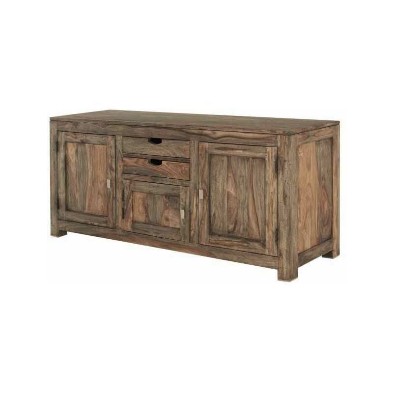 Massivmoebel24 - Buffet 160x42 Palissandre huilé Gris taupe nature grey 89