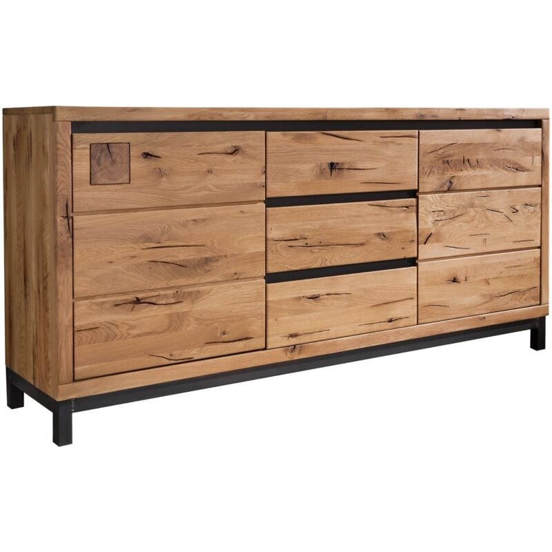 Buffet 175x45 Chêne sauvage huilé Bois naturel villanders 109