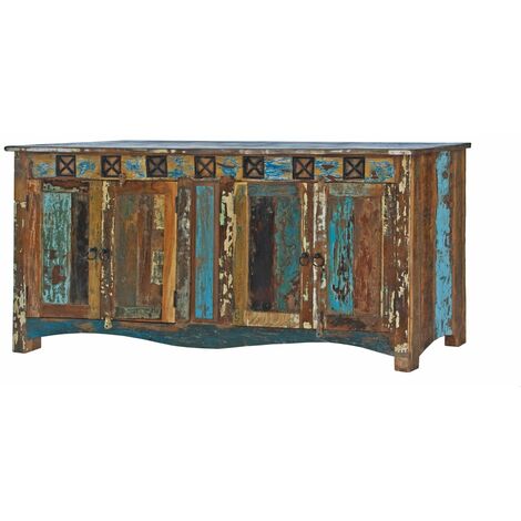 Buffet 178x42 Bois de récupération laqué Multicolore NATURE OF SPIRIT 40 - multicolore