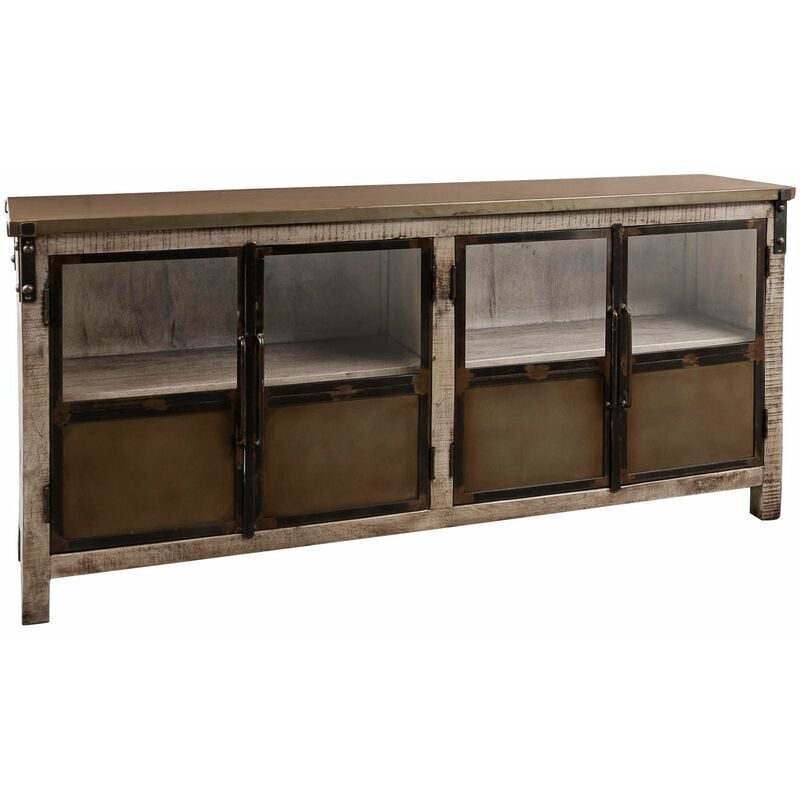 Buffet 180x40 Manguier laqué Brun HEAVY INDUSTRY 250