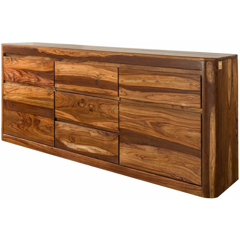 Massivmoebel24 - Buffet 185x40 Palissandre ciré Noisette toronto 202