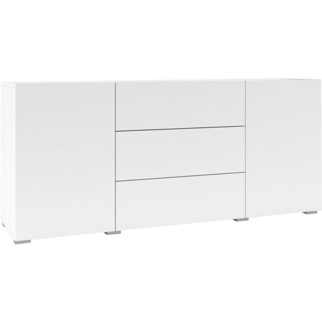 Buffet 2 ante 3 cassetti Glora bianco 63cm