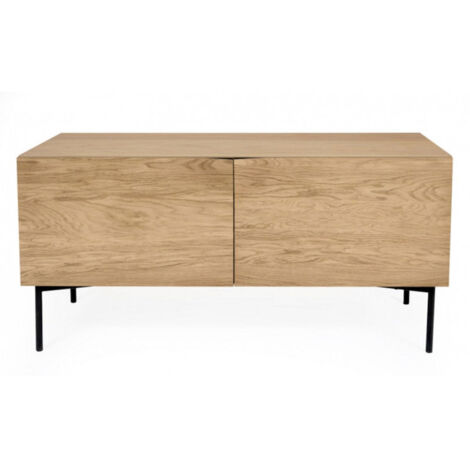 Buffet 2 Portes & 2 Niveaux "Plof" 120cm Chêne