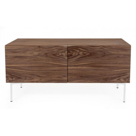 Buffet 2 Portes & 2 Niveaux "Plof" 120cm Noyer