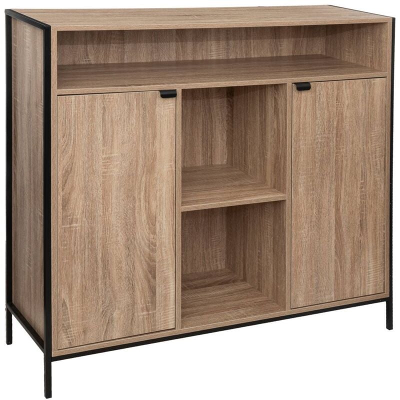 Buffet 2 portes aliaj effet chêne naturel - 5five
