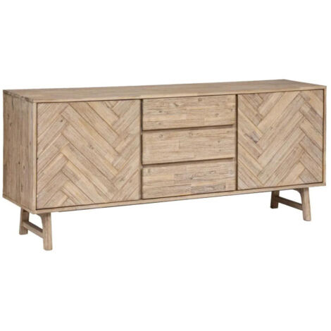 Buffet 2 Portes & 3 Tiroirs "Aeris" 180cm Beige