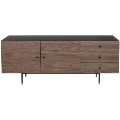 Buffet 2 Portes & 3 Tiroirs "Jugend" 180cm Noyer