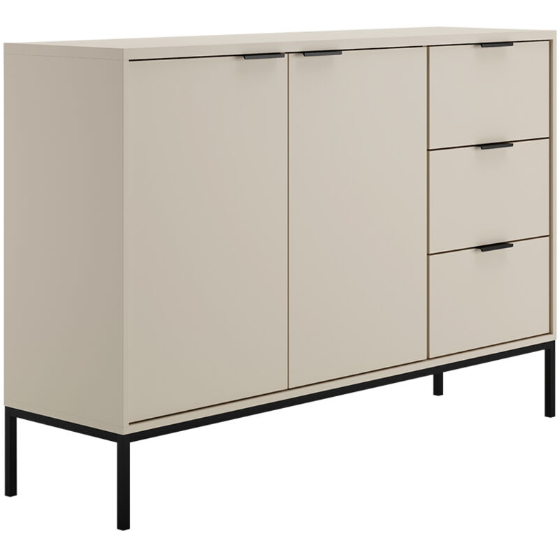 Buffet 2 portes 3 tiroirs Seattle Cachemire